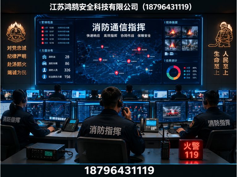 图木舒克消防通信指挥展示图
